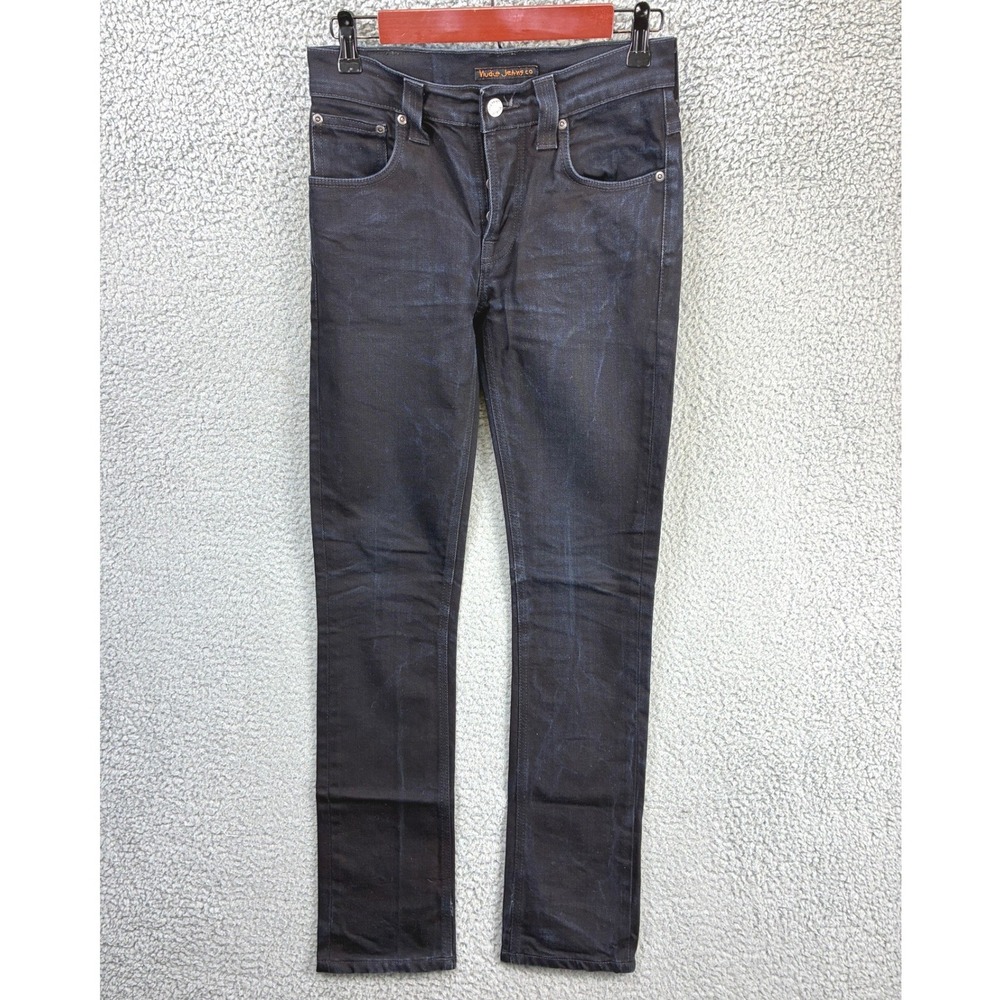 Nudie Jeans Organic Straight Jeans Mens 28x32 Dark Indigo Denim Streetwear